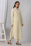 Lemon Yellow Cotton Khadi Kurta