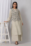 Green Block Printed Cotton Collar Khadi Blazer