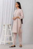 Pastel Purple Cotton Short Khadi Kurta