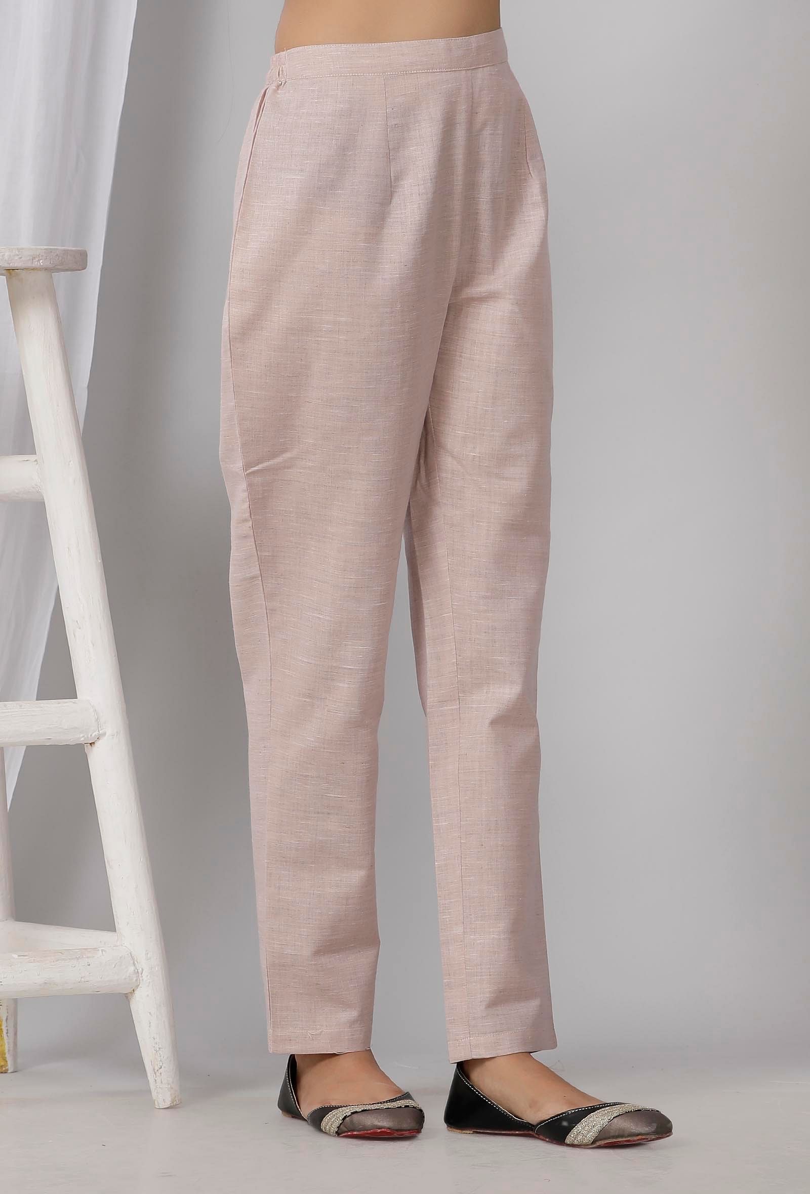 Grey Cotton Khadi Pants – Kamakhyaa