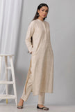 Beige Cotton Khadi Kurta