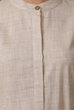 Beige Cotton Khadi Kurta