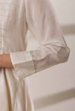 Off White Chanderi Kalidar Kurta