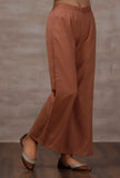 Taupe Flared Cashmilon Pants