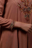 Tara Taupe Asymmetrical Woollen Kurta