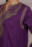 Mastani Purple Kalidar Woollen Kurta