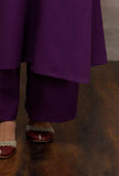 Mastani Purple Kalidar Woollen Kurta