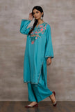 Qasim Sky Blue Woollen Phiran