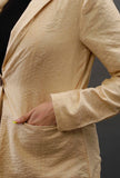 Jacqueline Sand Cream White Cotton Silk Trench Coat