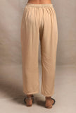Ecru Straight Fit Narrow Pants