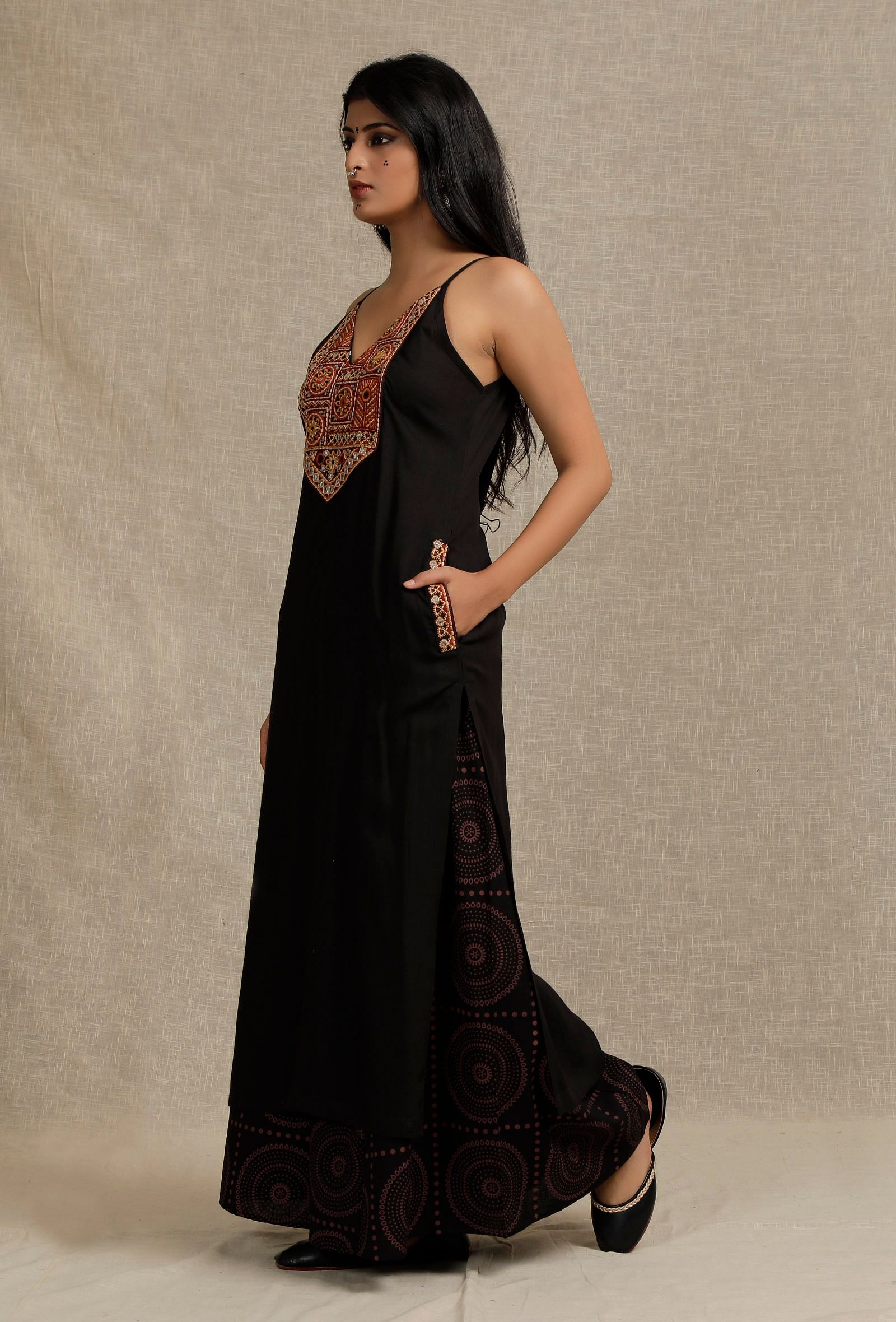 Ganga Fashion 937 Tansy Black Unstiched Silk Salwar Suit