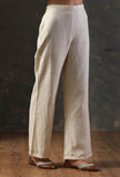 Beige Straight Pants