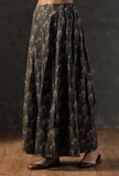 Block Printed Dark Brown Palazzo