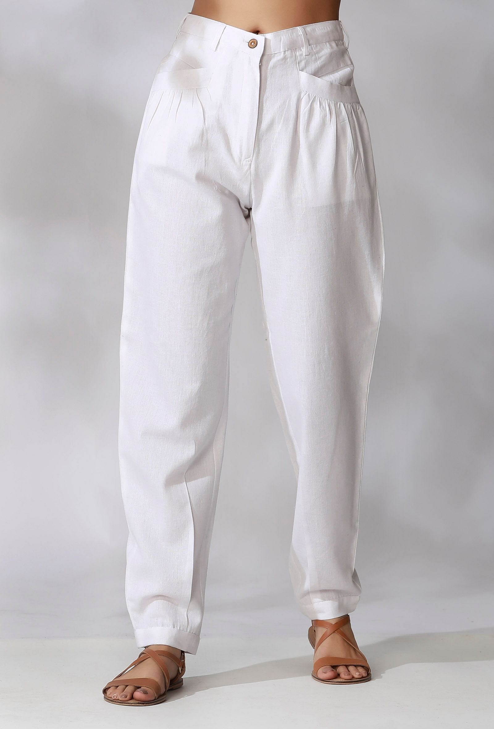 Halogen Slim Fit Men White Trousers - Buy Halogen Slim Fit Men White  Trousers Online at Best Prices in India | Flipkart.com