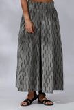 Ikkat Black And Grey Flared Culottes