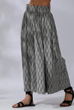 Ikkat Black And Grey Flared Culottes
