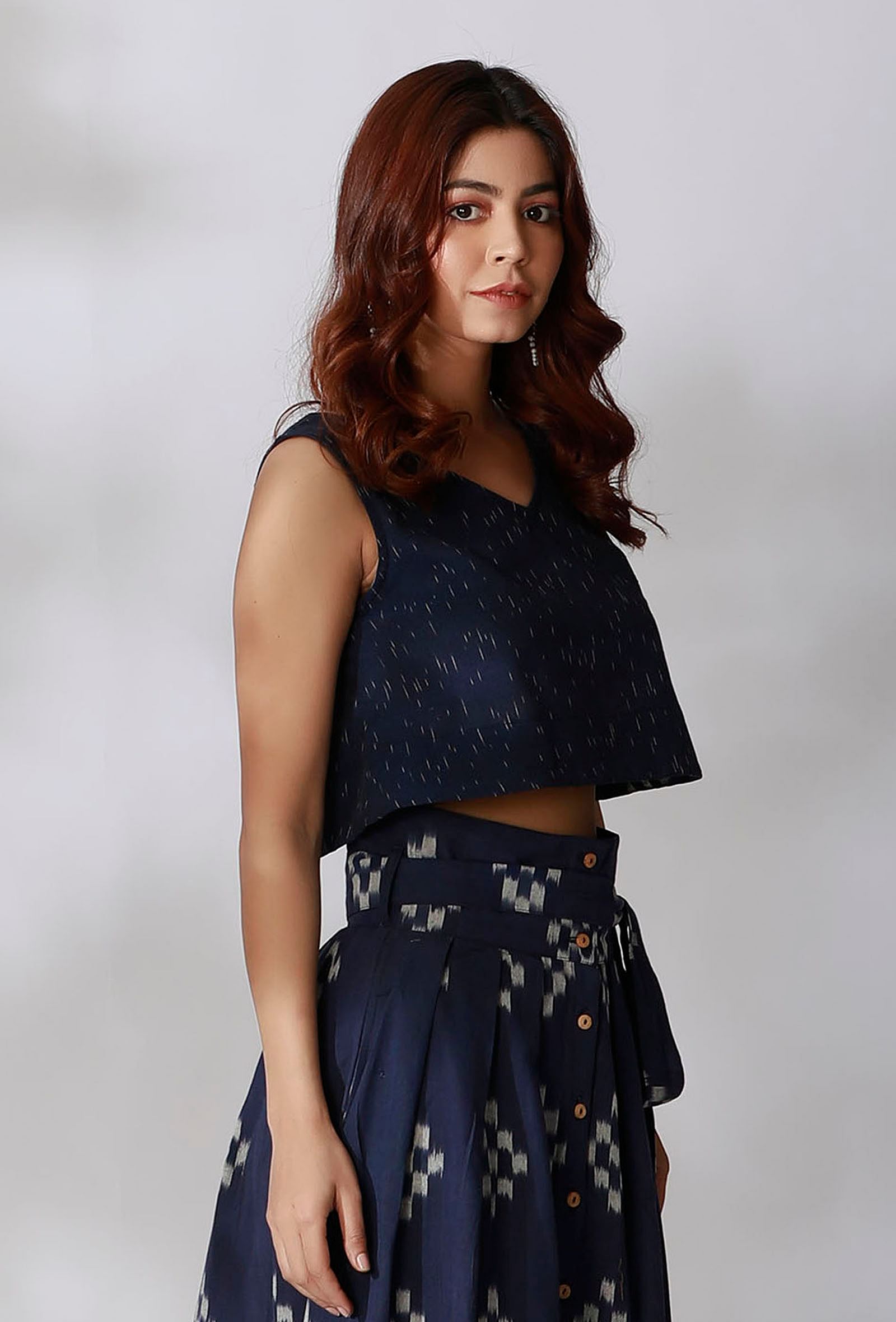 Crop top and umbrella skirt online
