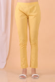 Mustard Yellow Cotton Pants