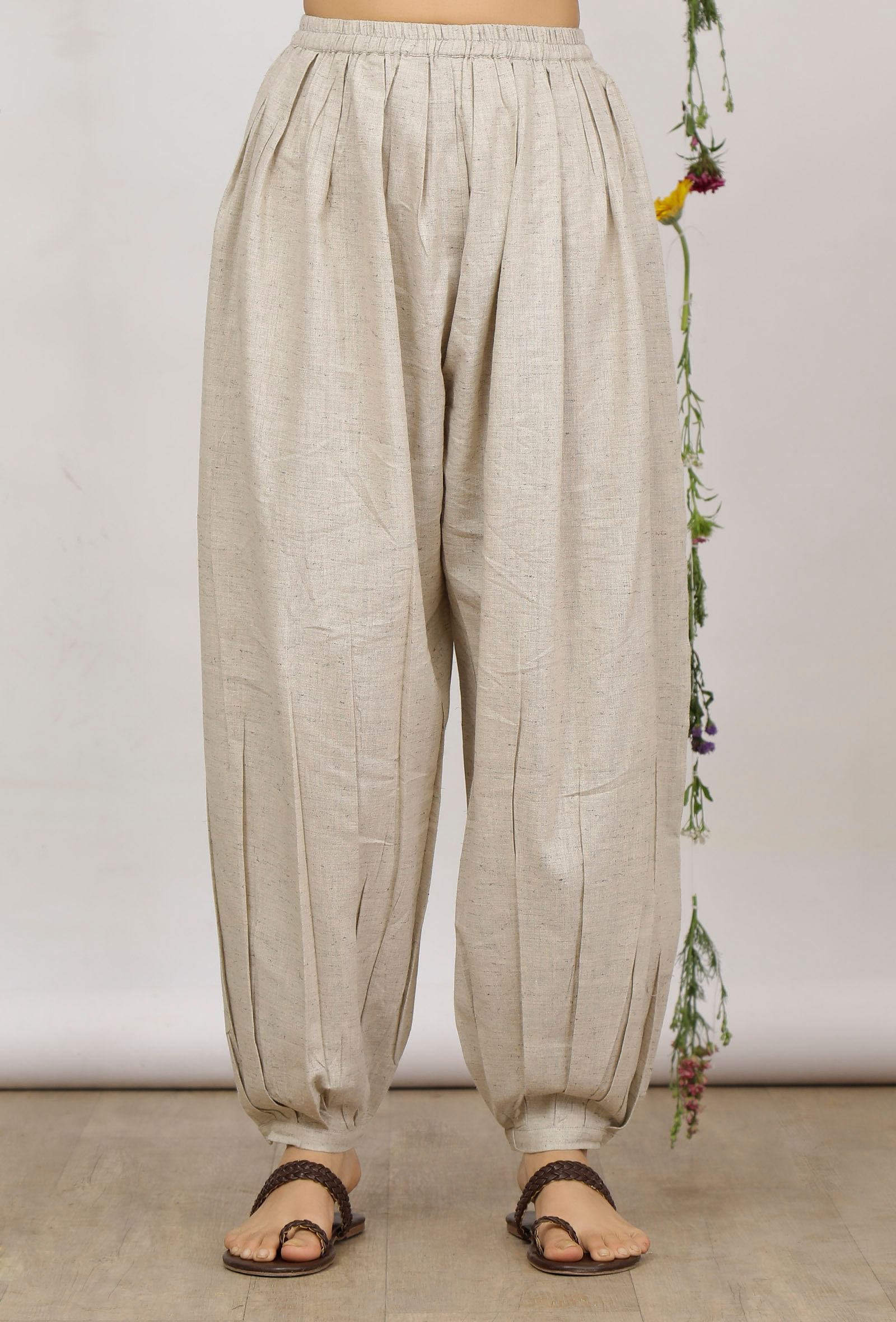 Buy Beige Cotton Khaadi Harem Pants Online @ Tjori.Com. Secure Payment ...