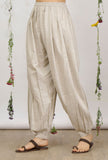 Beige Cotton Khaadi Harem Pants