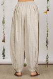 Beige Cotton Khaadi Harem Pants