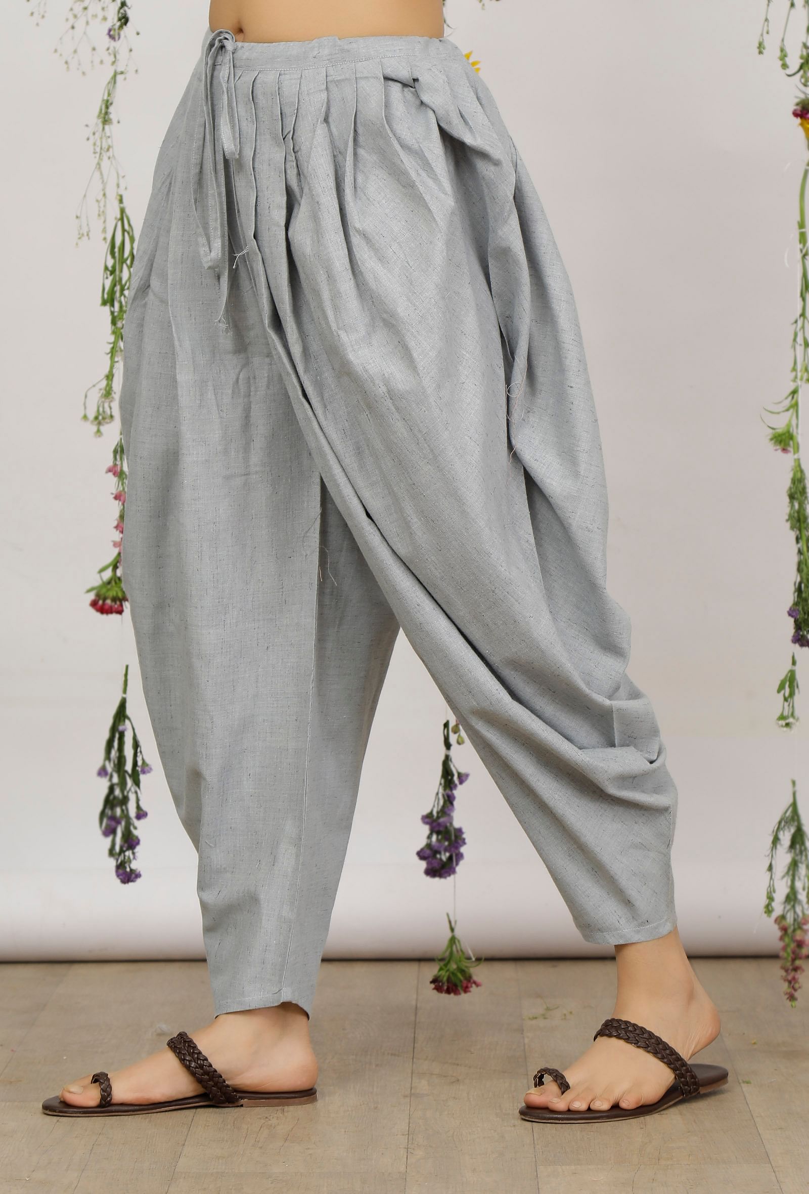 Mesmora khadi pc Women Printed Tulip Pants Machine wash Waist Size 320