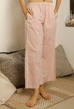 Set of 2 : Salmon Pink Slip Top and Cotton Pajama