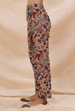 Rust Red Kalamkari Cotton Pants