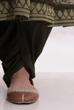 Olive Green Cotton Dhoti Pants