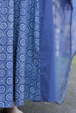 Set Of 2:Vama Indigo Blue Bustier Top & Printed-Solid Palazzo Pants