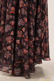 Set Of 2: Zoon Solid Silk Blouse With Floral Chintz Lehanga Skirt
