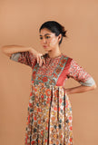 Set Of 2: Damini Box Pleated Kalamkari Kurta Set
