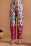 Set Of 3: Aashna Allover Kalamkari Tier Kurta Set With Sheer Organza Dupatta