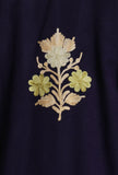 Dark Navy Aari Embroidered Kashmiri Phiran-Free Size
