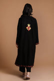 Black Magic Aari Embroidered Kashmiri Phiran-Free Size