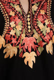 Black Magic Aari Embroidered Kashmiri Phiran-Free Size