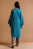 Curious Blue Kashmiri Sozni Embroidery Phiran-Free Size
