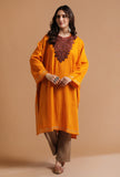 Yellow Orange Kashmiri Sozni Embroidery Phiran-Free Size