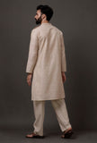 Set of 2: Ivory White Cotton Kurta Pajama