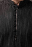 Full-Sleeved Black Kurta