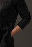 Woven Cotton Black Kurta - Premium Ethnic Wear