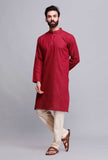 Red Kurta Pajama Set