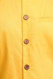 Tuscan Yellow Cotton Nehru Jacket