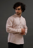 Pastel Pink Cotton Slim Fit Shirt