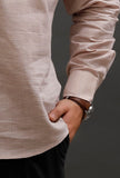 Pastel Pink Cotton Slim Fit Shirt
