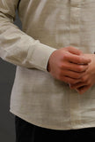 Green Cotton Slim Fit Shirt