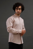 Muted Pink Cotton Slim Fit Shirt