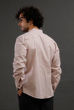 Muted Pink Cotton Slim Fit Shirt