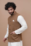 Brown Woolen Nehru Jacket