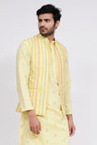 Yellow Stripe Nehru Jacket